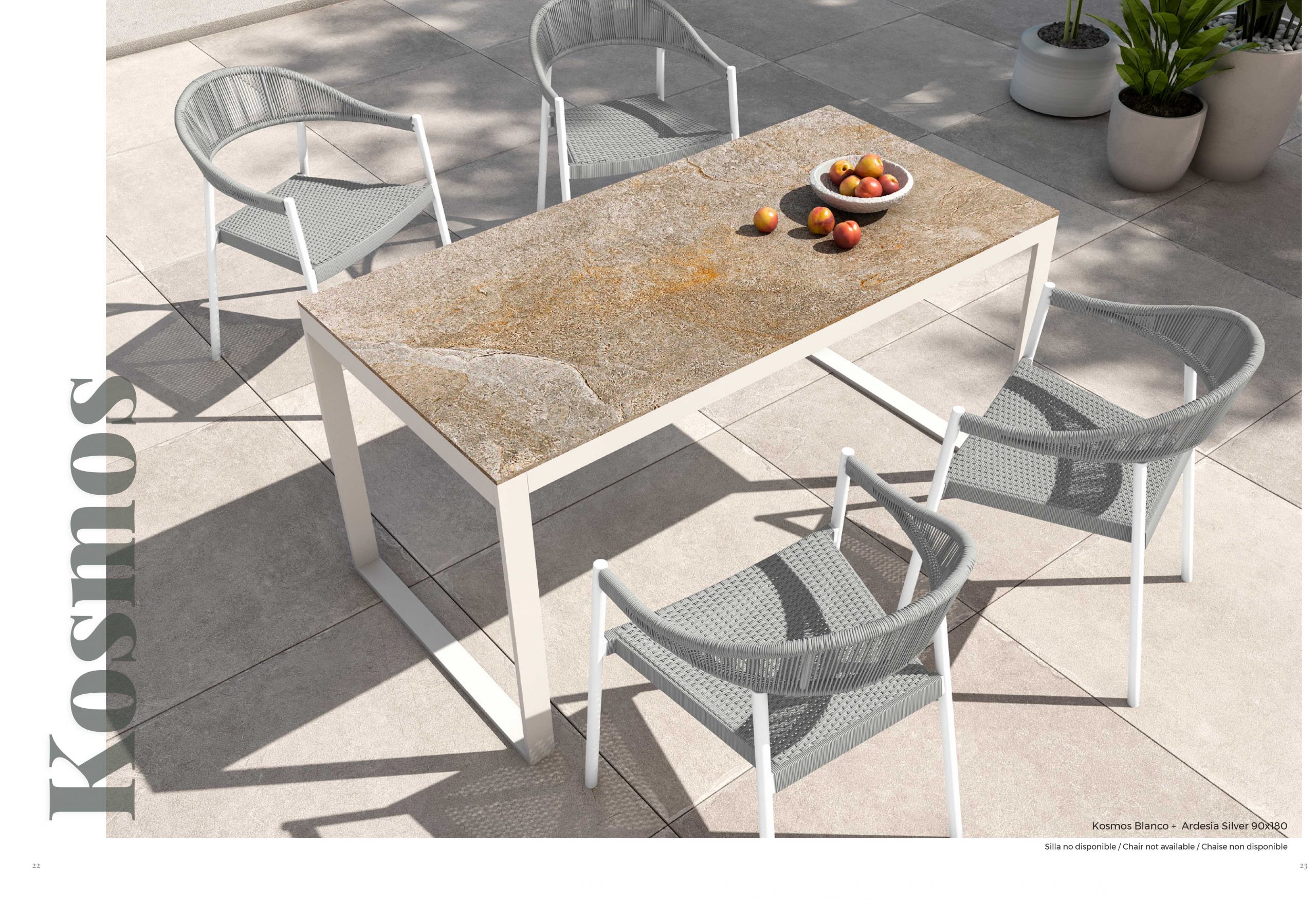 Une table pour vos extérieurs par le fabricant de carrelage italien Pamessa !