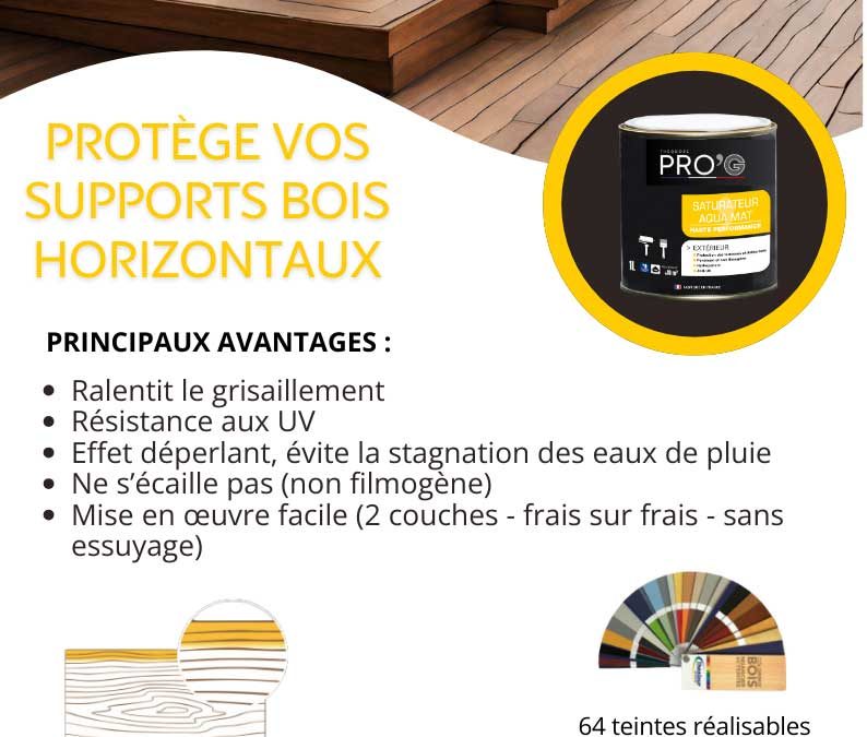 Protection des bois de terrasse, caillebotis, abris de jardin, volet, BigMat vous préconise le saturateur pénétrant Pro’G