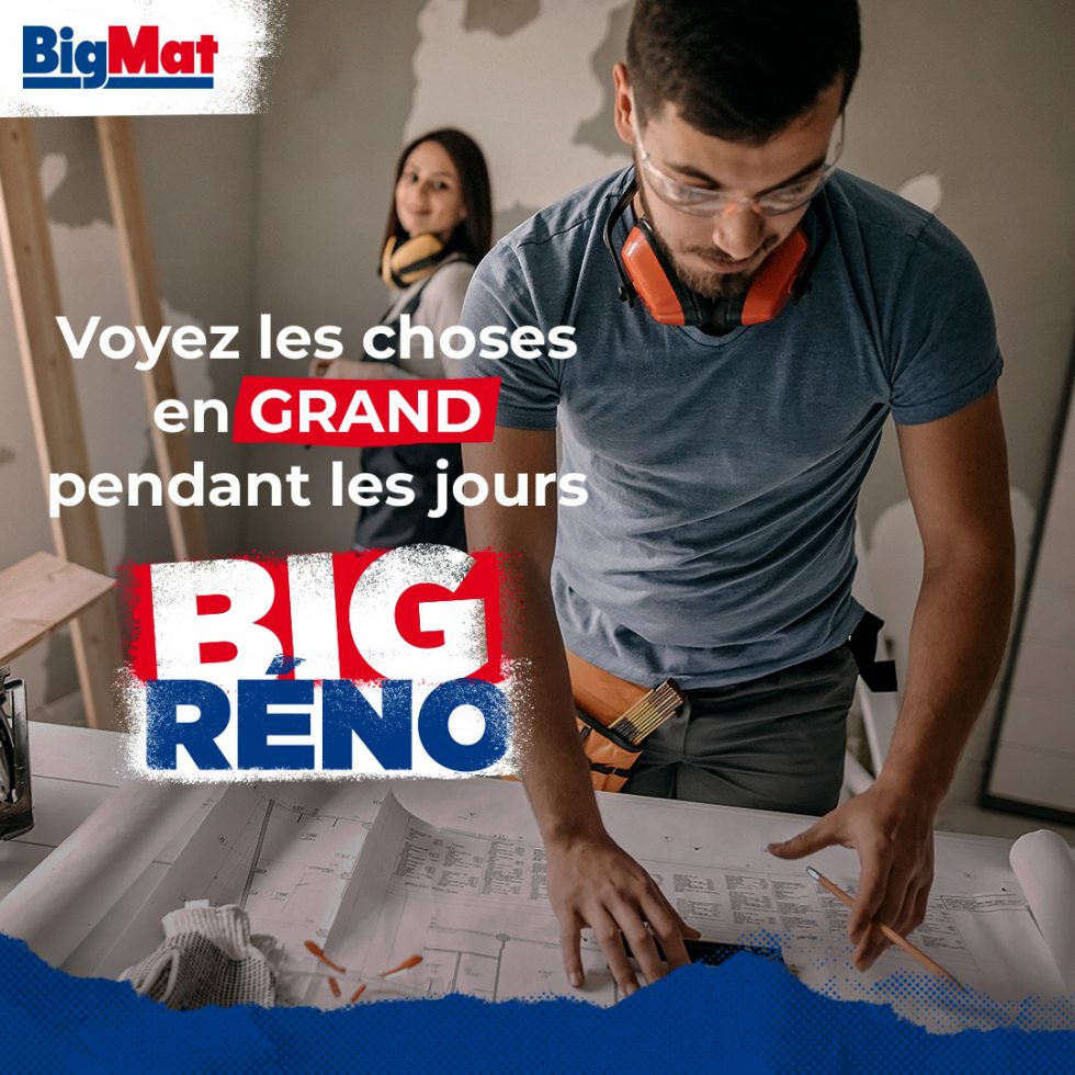 Opération BIGRENO gagnez des nombreux cadeaux avec BigMat. 1 an de chauffage à gagner !