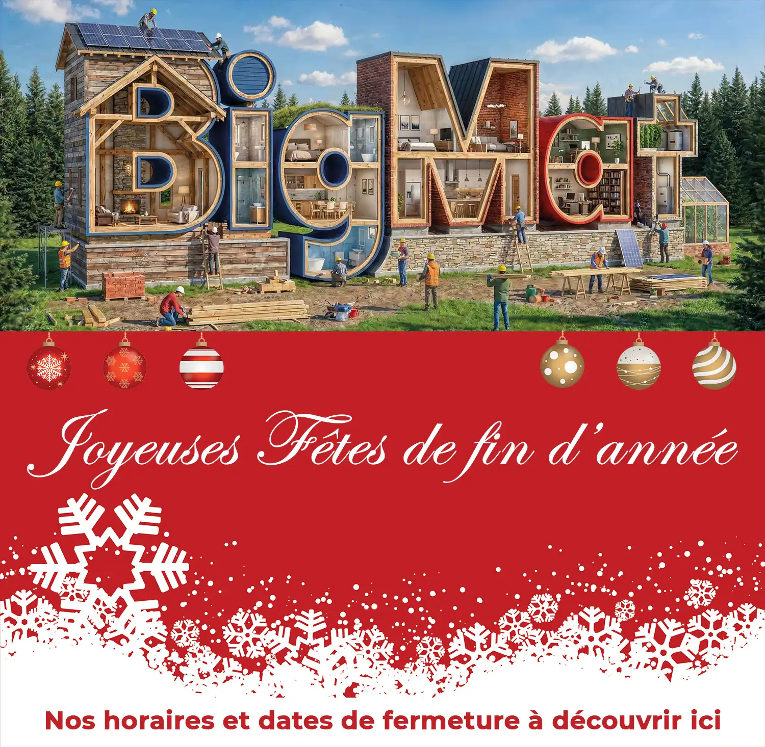 BigMat vous souhaite d’agréables fêtes de fin d’année.