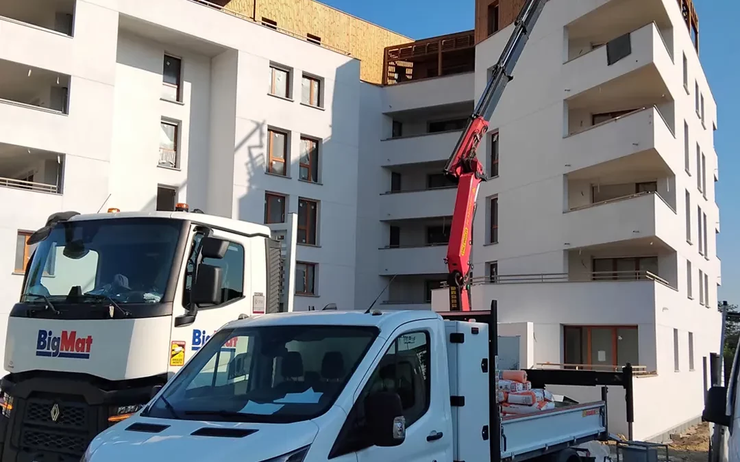 Livraison sur Colomiers avec BigMat. La hauteur ne nous fait pas peur !