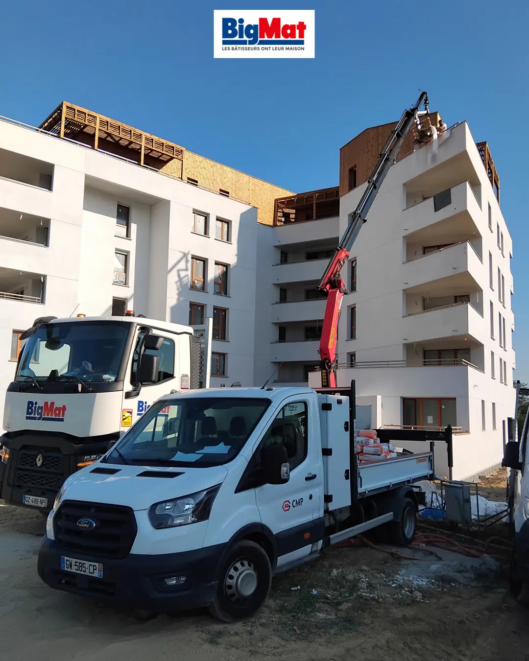Livraison sur Colomiers avec BigMat. La hauteur ne nous fait pas peur !